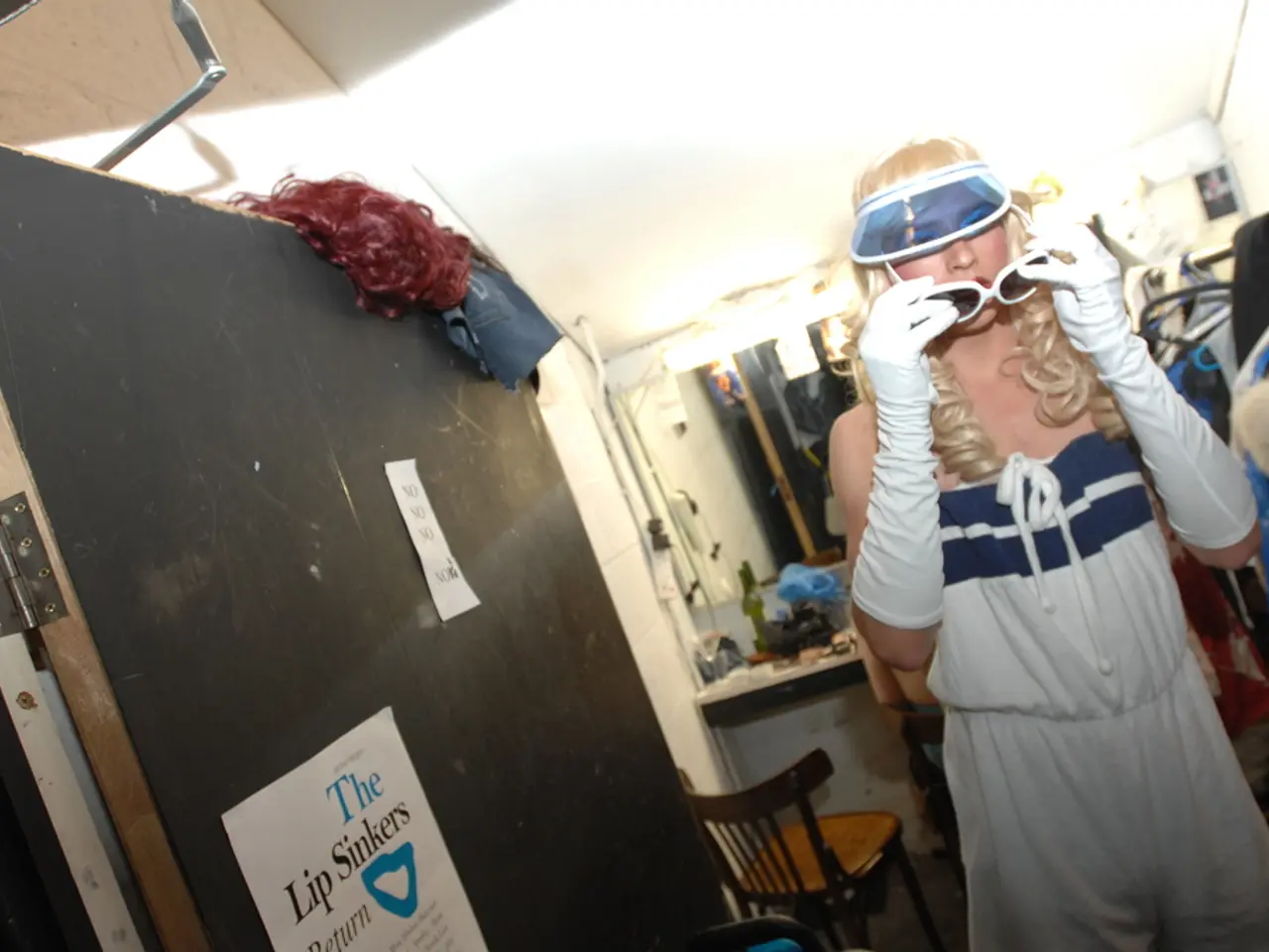 Makeshift guide for wardrobe choices within changing rooms