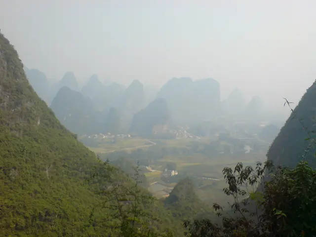 "Daybreak unfolds on the Big Island, blanketed in a romantic fog"